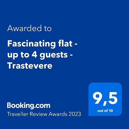 Fascinating Flat - Up To 4 Guests - Trastevere Roma Dış mekan fotoğraf